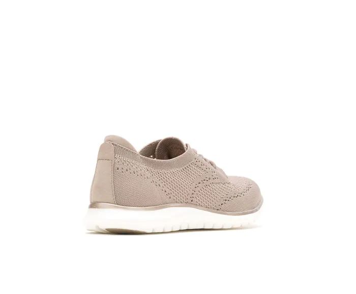 Tricia Wingtip Knit Taupe Knit Sneakers Hush Puppies Women