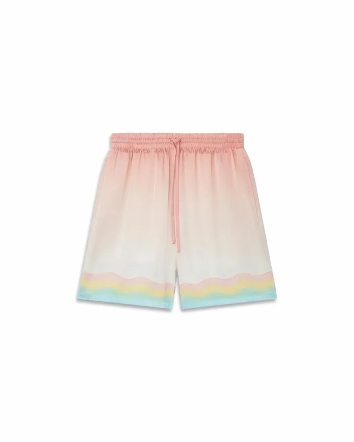 Trousers and Shorts Men Casablanca Paris Arts Club Silk Shorts Trousers and Shorts Men Casablanca Paris Arts Club Silk Shorts