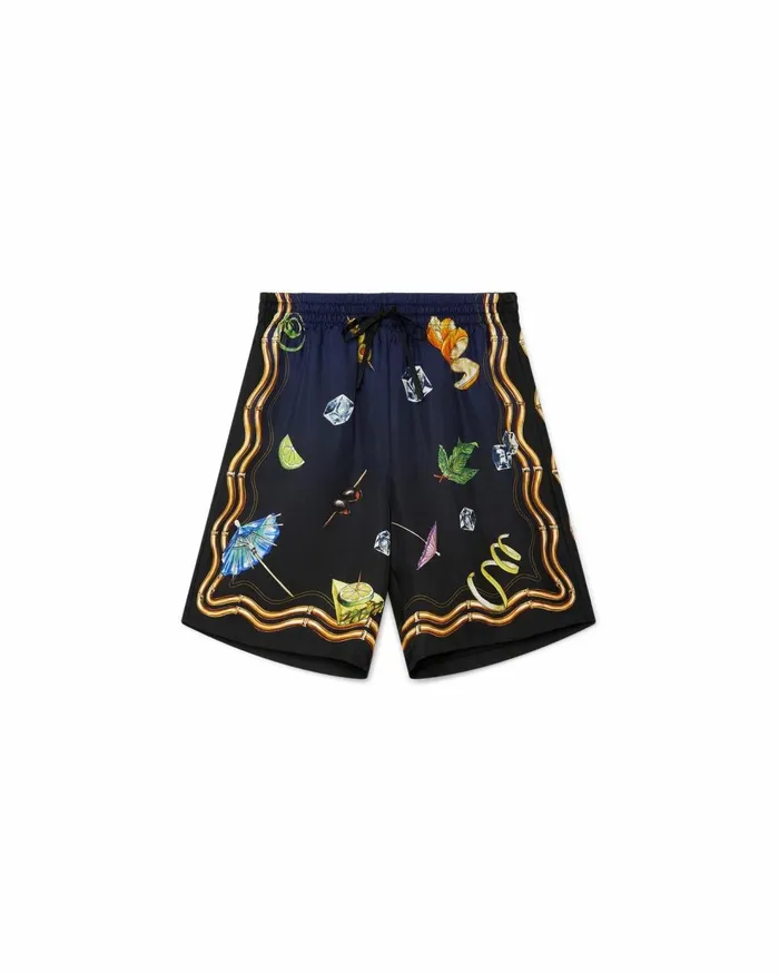 Trousers and Shorts Men Casablanca Paris Casa Club Nuit Viscose Shorts