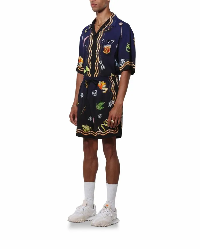 Trousers and Shorts Men Casablanca Paris Casa Club Nuit Viscose Shorts