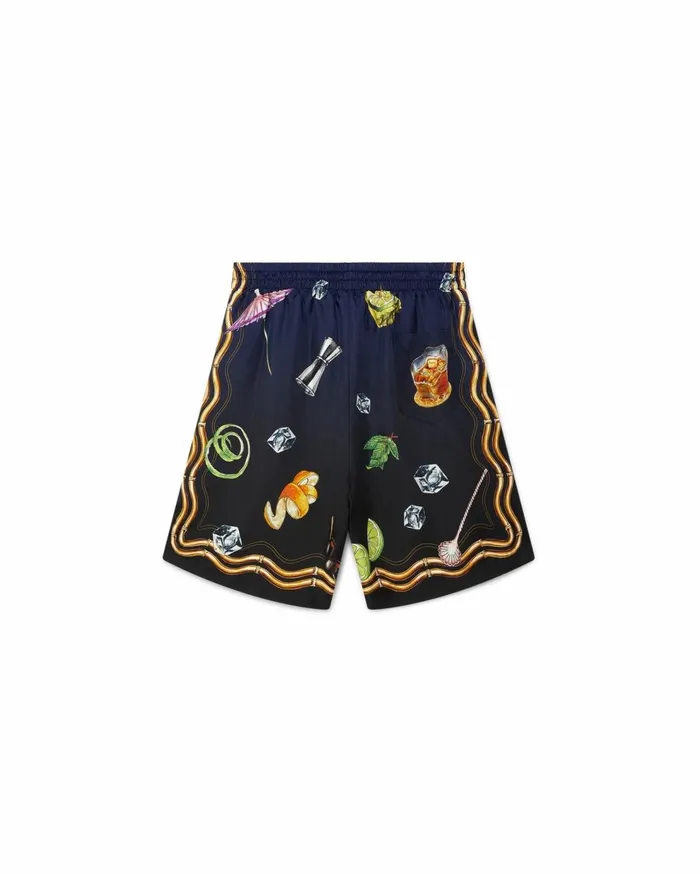 Trousers and Shorts Men Casablanca Paris Casa Club Nuit Viscose Shorts
