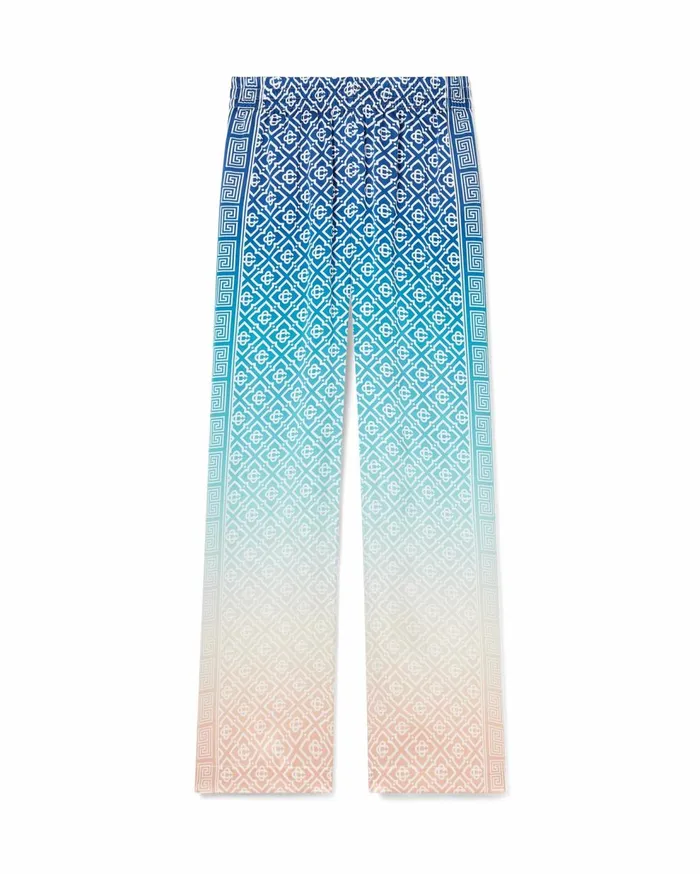 Trousers and Shorts Women Casablanca Paris Jacquard Gradient Silk Trousers