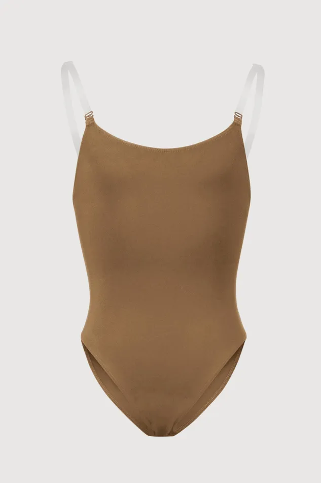 Underwear Girls Auva Adjustable Strap Bodysuit Almond 8211 Bloch Children