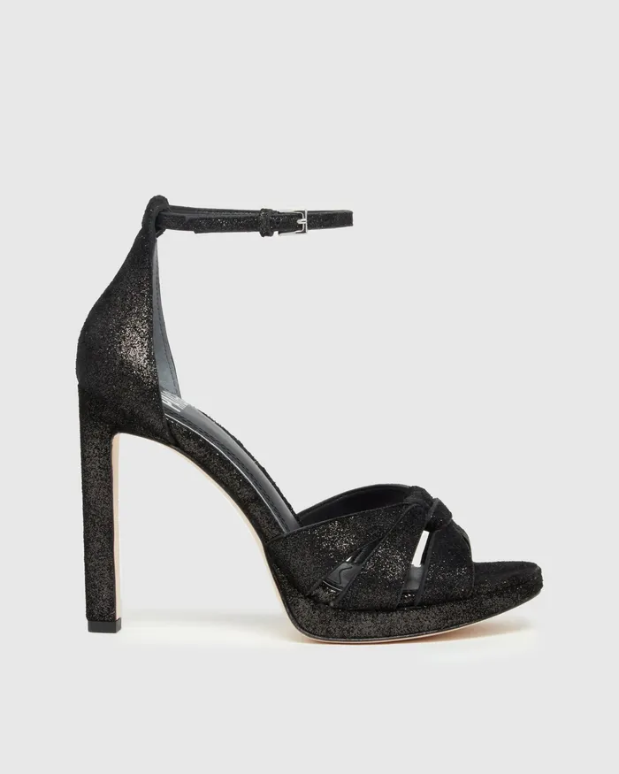 Val Platform Sandal 8211 Black Leather Sandals PAIGE Women