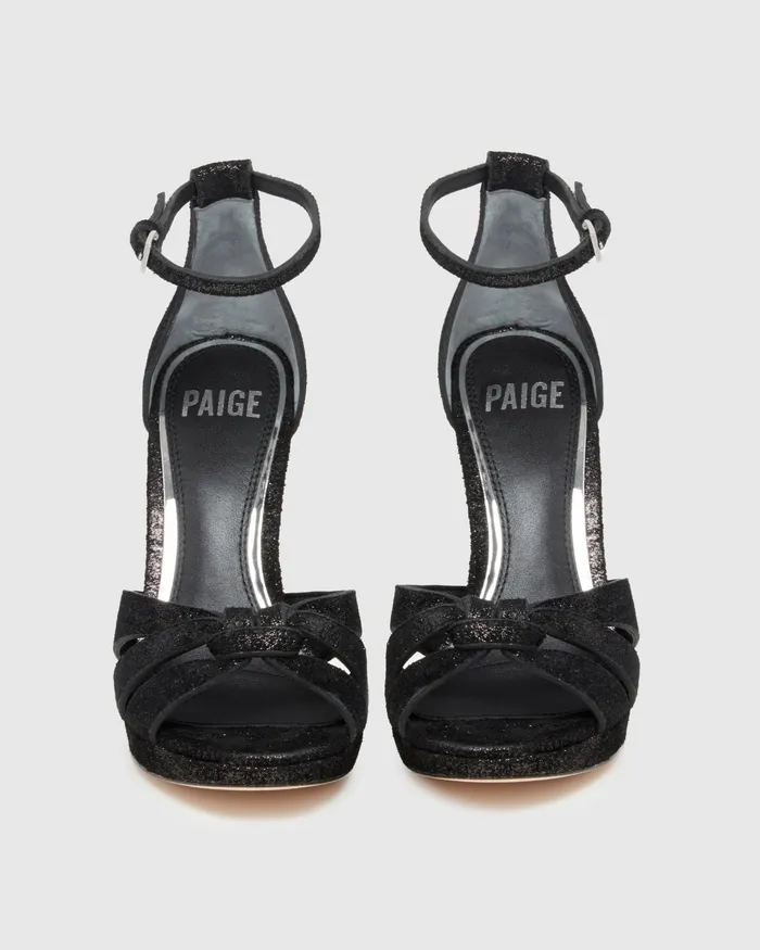 Val Platform Sandal 8211 Black Leather Sandals PAIGE Women Val Platform Sandal 8211 Black Leather Sandals PAIGE Women