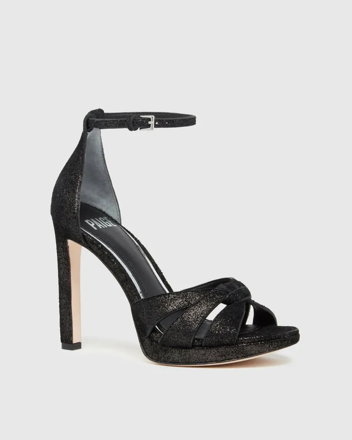 Val Platform Sandal 8211 Black Leather Sandals PAIGE Women Val Platform Sandal 8211 Black Leather Sandals PAIGE Women