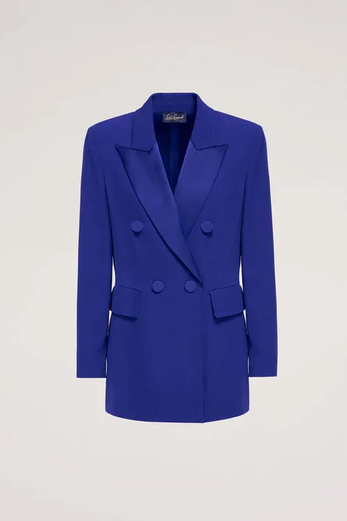 Vegetale Vegetale Bluette Women Jackets and Blazers Luisa Spagnoli Vegetale Vegetale Bluette Women Jackets and Blazers Luisa Spagnoli