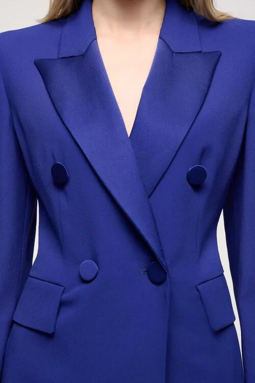 Vegetale Vegetale Bluette Women Jackets and Blazers Luisa Spagnoli Vegetale Vegetale Bluette Women Jackets and Blazers Luisa Spagnoli