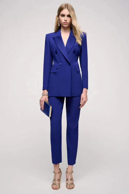 Vegetale Vegetale Bluette Women Jackets and Blazers Luisa Spagnoli Vegetale Vegetale Bluette Women Jackets and Blazers Luisa Spagnoli