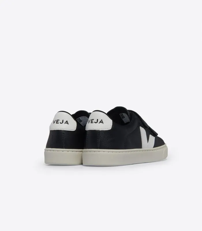 VEJA ESPLAR CHROMEFREE LEATHER BLACK WHITE Kids Esplar