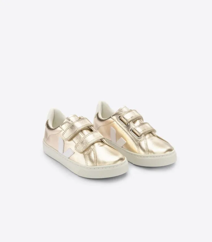 VEJA ESPLAR CHROMEFREE LEATHER PLATINE WHITE Kids Esplar