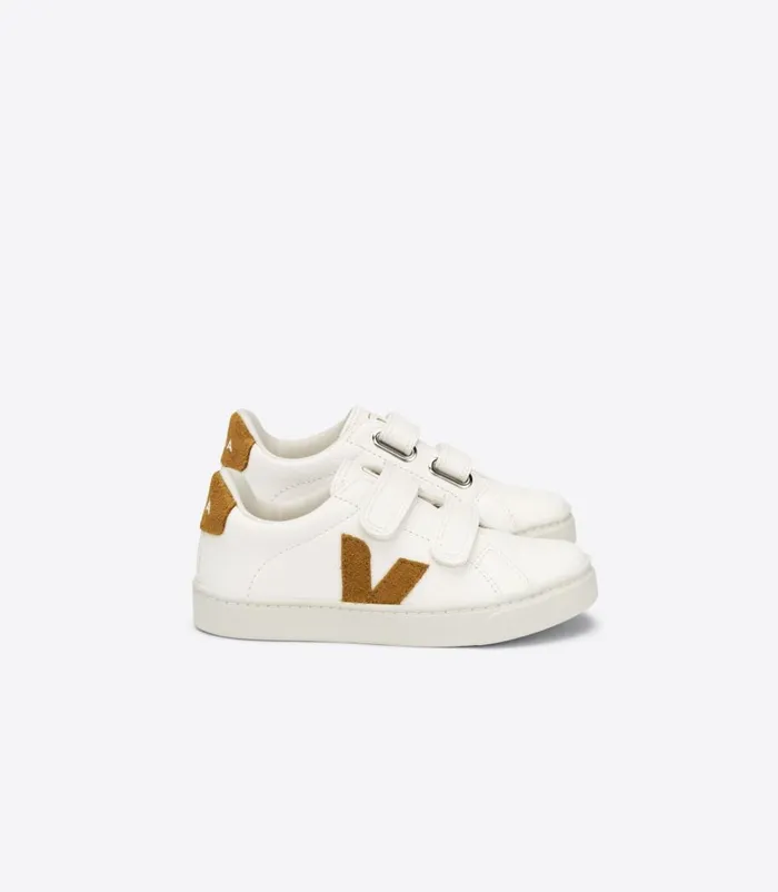 VEJA ESPLAR CHROMEFREE LEATHER WHITE CAMEL Kids Esplar
