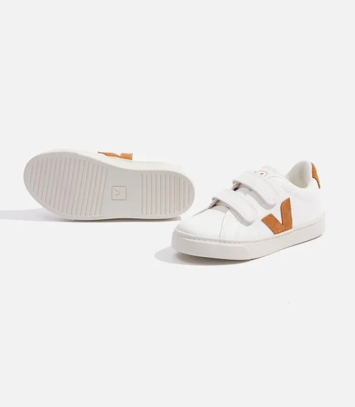 VEJA ESPLAR CHROMEFREE LEATHER WHITE CAMEL Kids Esplar