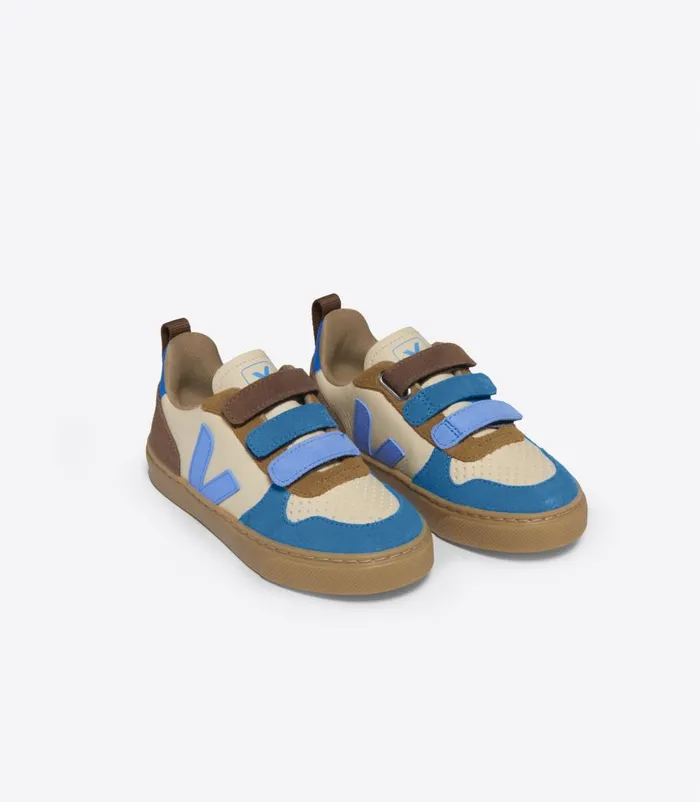 VEJA V10 CHROMEFREE LEATHER CREMA MULTICO AQUA Kids V10