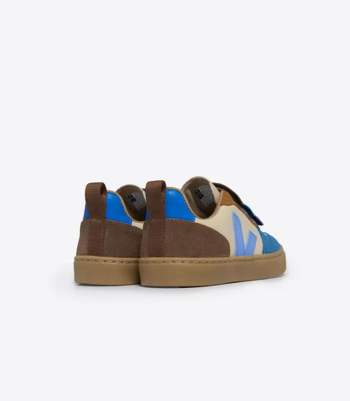VEJA V10 CHROMEFREE LEATHER CREMA MULTICO AQUA Kids V10