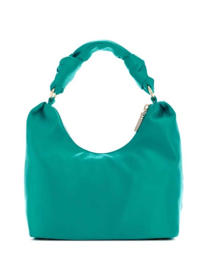 Velina Satin Hobo Bag GreyYarn Dye Handbags GUESS Women Velina Satin Hobo Bag GreyYarn Dye Handbags GUESS Women