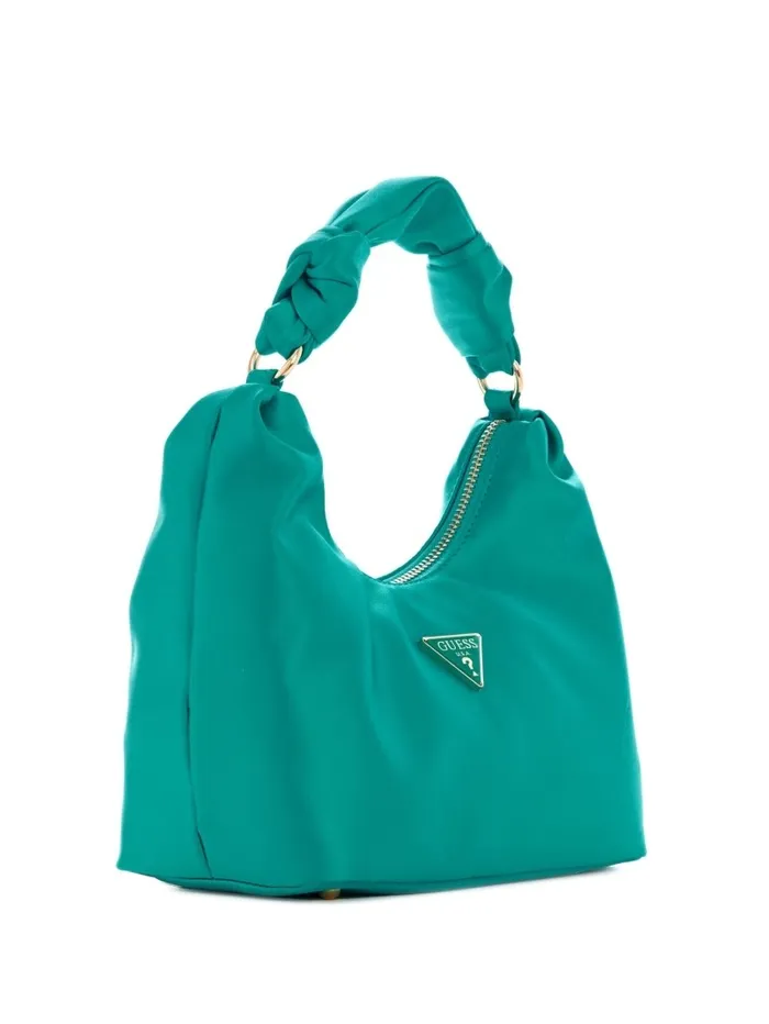 Velina Satin Hobo Bag GreyYarn Dye Handbags GUESS Women Velina Satin Hobo Bag GreyYarn Dye Handbags GUESS Women