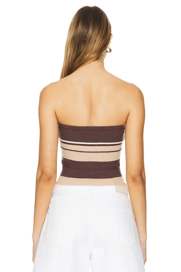 Venerdi Tube Top Brown Multi Women Lovers and Friends Tops Venerdi Tube Top Brown Multi Women Lovers and Friends Tops
