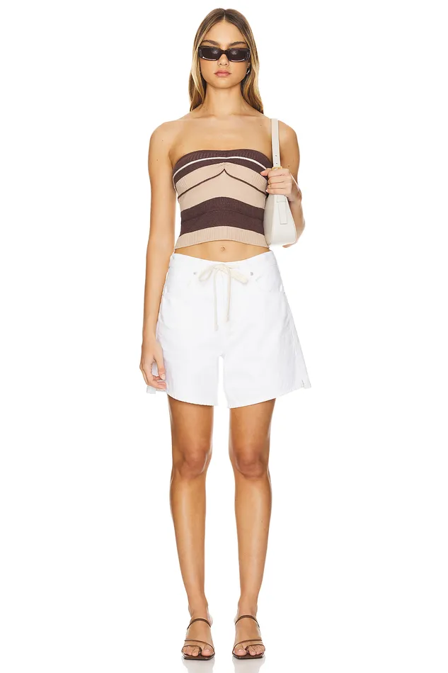 Venerdi Tube Top Brown Multi Women Lovers and Friends Tops Venerdi Tube Top Brown Multi Women Lovers and Friends Tops