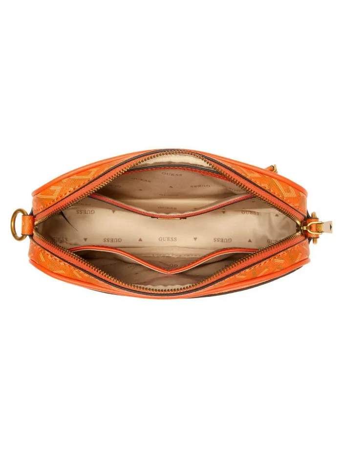 Vikky Camera Bag Orange Logo Handbags GUESS Women