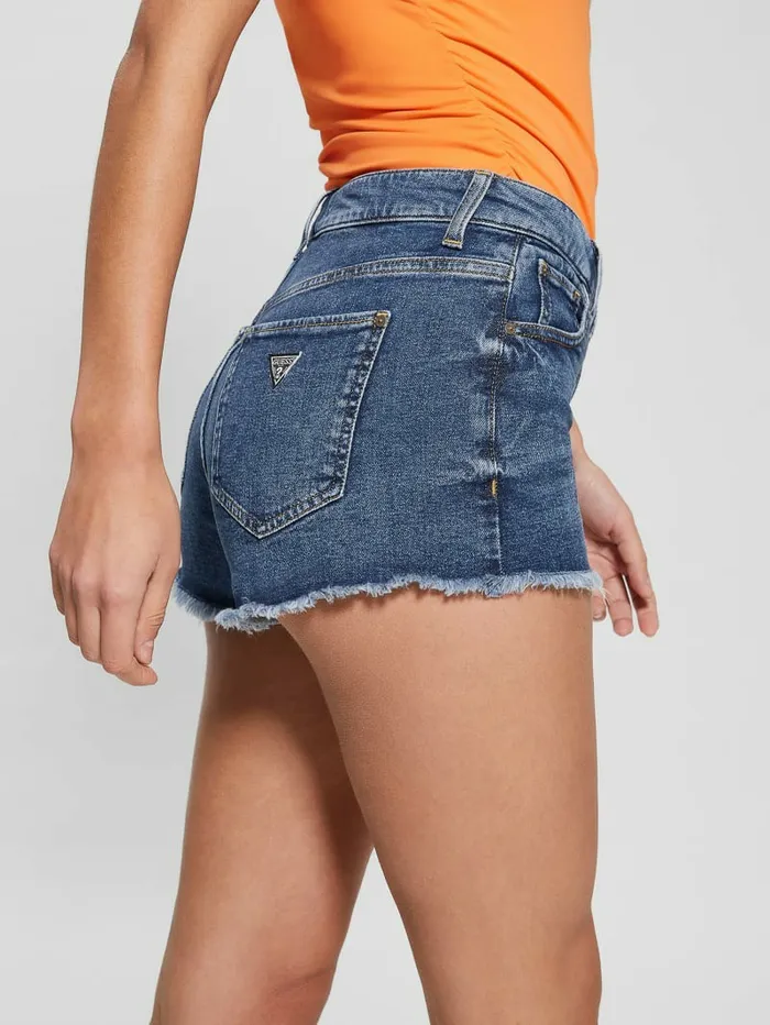 VintageInspired Denim Mom Shorts Blue Fog Wash Women Jeans and Denim GUESS VintageInspired Denim Mom Shorts Blue Fog Wash Women Jeans and Denim GUESS