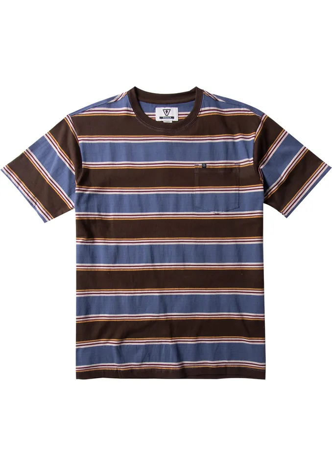 Vissla Knit Tees Men Cannon Eco Ss Pkt Tee Java