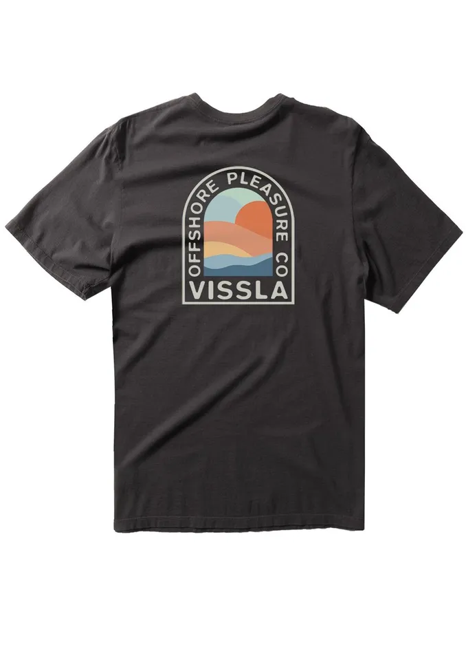 Vissla Offshore Pleasure Premium Pkt Tee Black Men Premium Tees