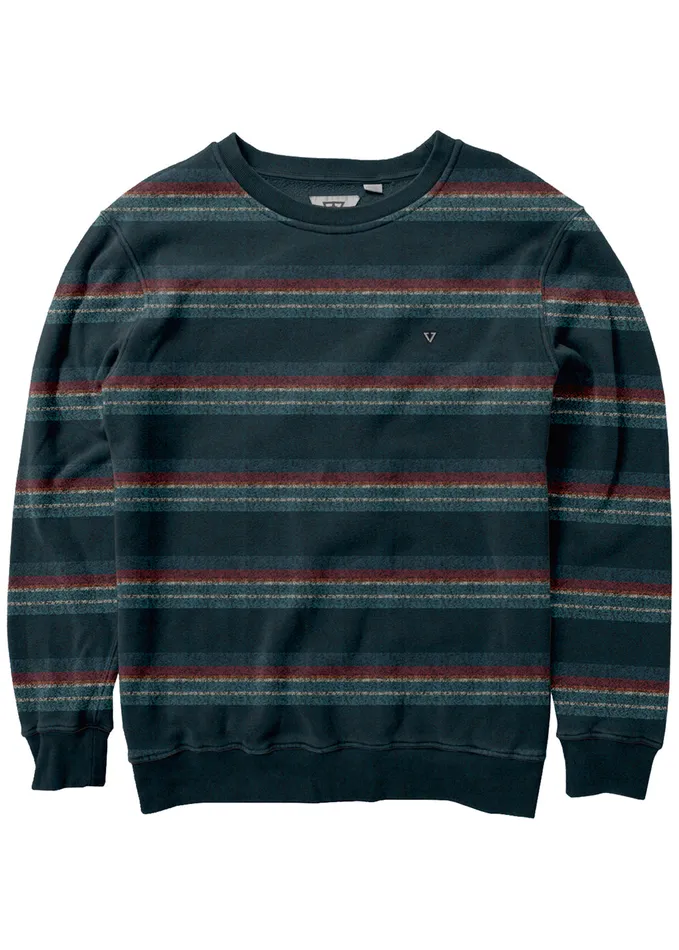 Vissla Roller Crew Fleece Dark Naval Men Fleece and Hoodies Vissla Roller Crew Fleece Dark Naval Men Fleece and Hoodies