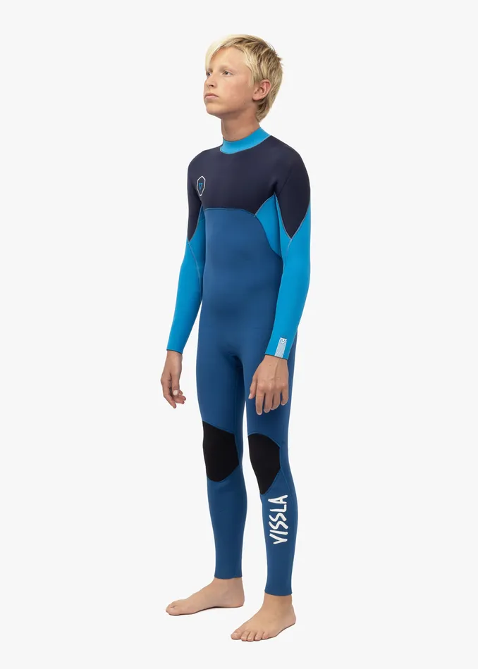 Vissla Wetsuits Youth 7 Seas 43 Boys Back Zip Full Suit SUPER BLUE Vissla Wetsuits Youth 7 Seas 43 Boys Back Zip Full Suit SUPER BLUE