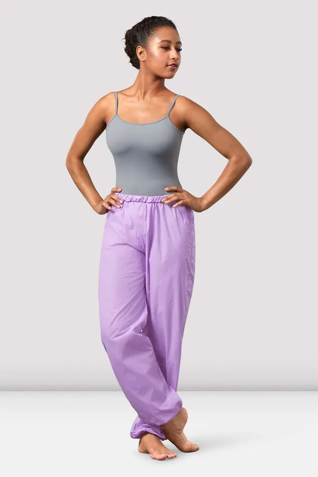 Warmups Bloch Adult Ladies Ripstop Pants Lilac