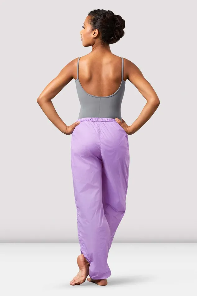 Warmups Bloch Adult Ladies Ripstop Pants Lilac