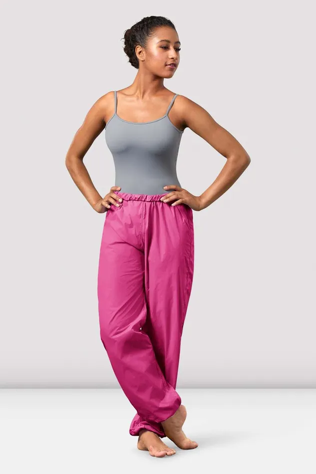 Warmups Ladies Ripstop Pants Raspberry Bloch Adult
