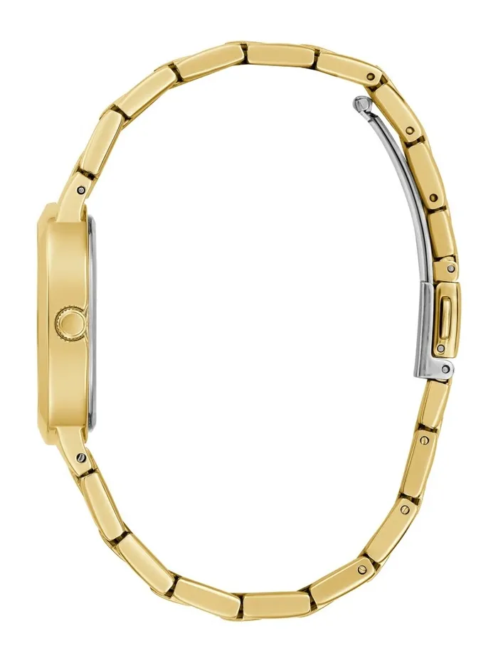 Watches Clash GoldTone Analog Watch Gold 8211 GUESS Women