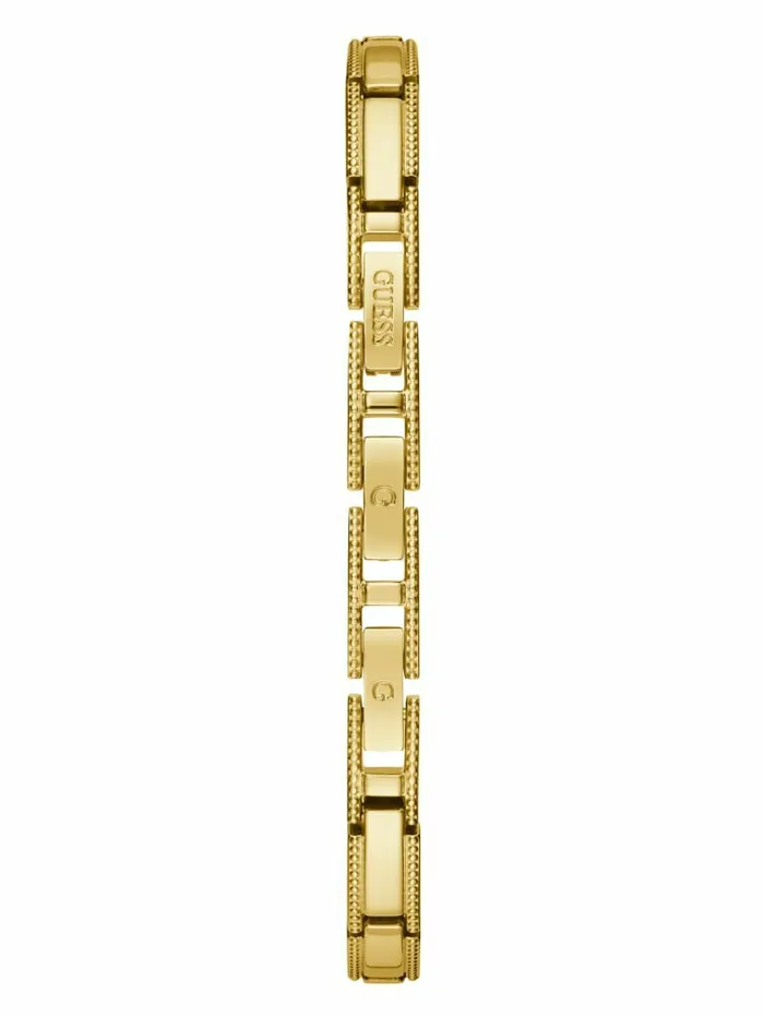 Watches GUESS Women GoldTone and Rhinestone Analog Watch Gold Watches GUESS Women GoldTone and Rhinestone Analog Watch Gold