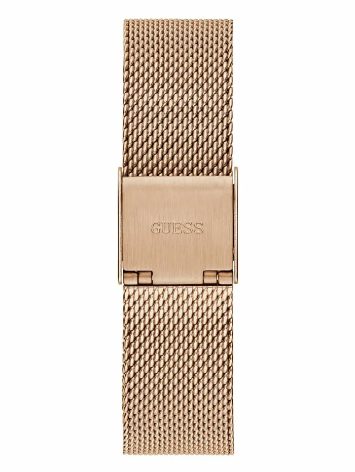 Watches GUESS Women Rose GoldTone Mesh Analog Watch Rose Gold