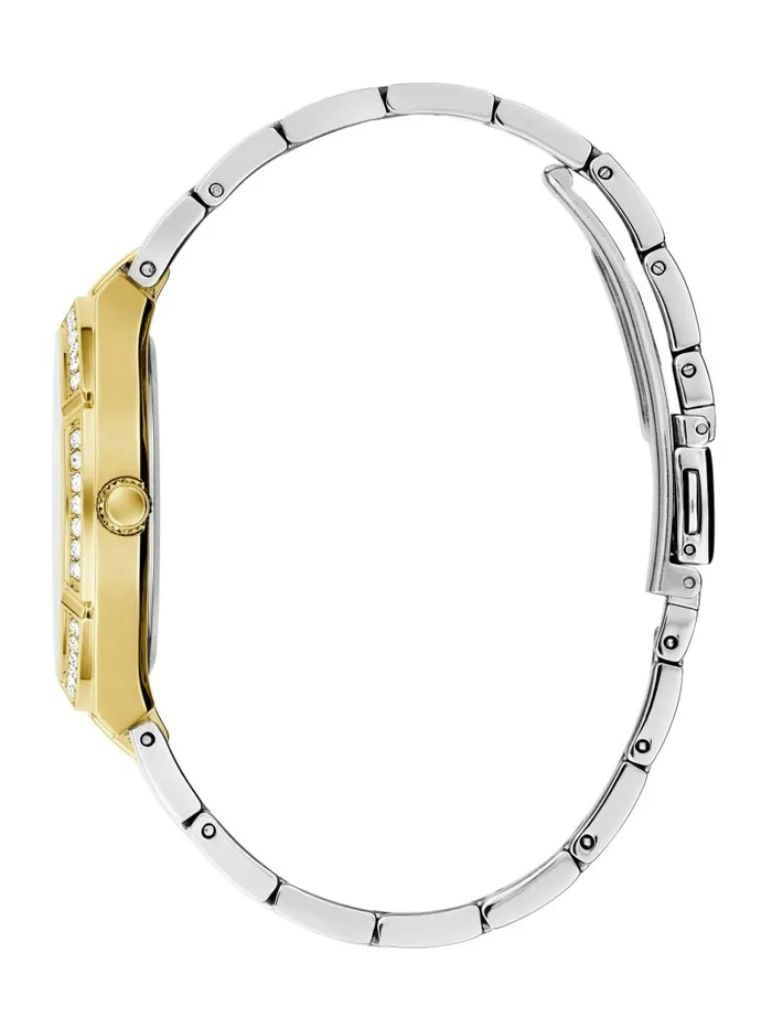 Watches GUESS Women TwoTone Analog Watch SilverGold Watches GUESS Women TwoTone Analog Watch SilverGold