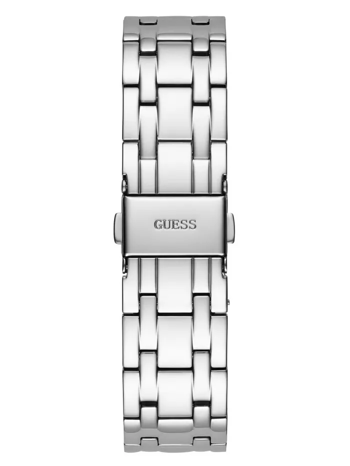 Watches SilverTone and Crystal Multifunction Watch Silver 8211 GUESS Women Watches SilverTone and Crystal Multifunction Watch Silver 8211 GUESS Women