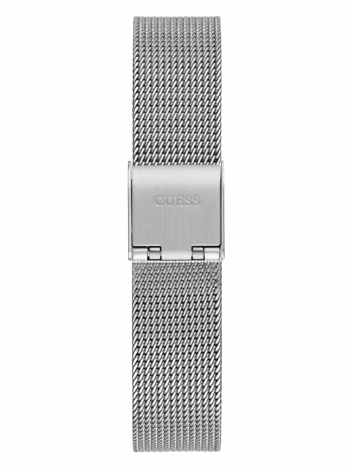 Watches SilverTone Mesh Analog Watch Silver GUESS Women Watches SilverTone Mesh Analog Watch Silver GUESS Women