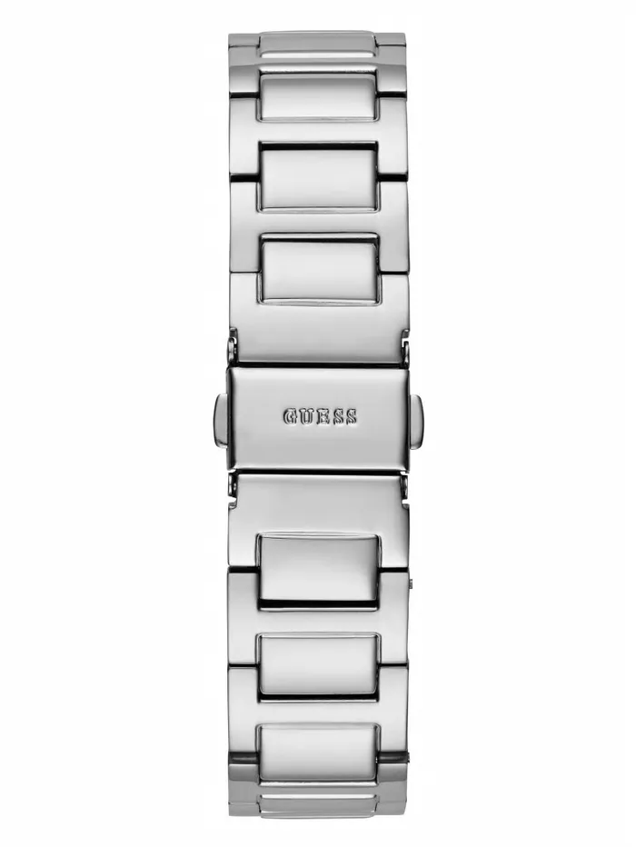 Watches SilverTone Square Multifunction Watch Silver GUESS Women Watches SilverTone Square Multifunction Watch Silver GUESS Women