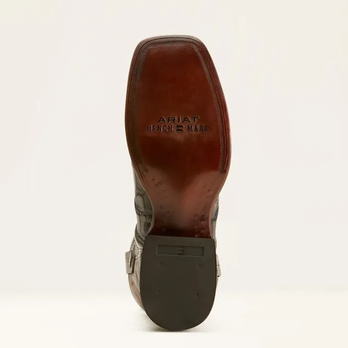 Western Boots Men Ariat Bench Made Bassett Western Boot Hickory American Alligator Tail Western Boots Men Ariat Bench Made Bassett Western Boot Hickory American Alligator Tail