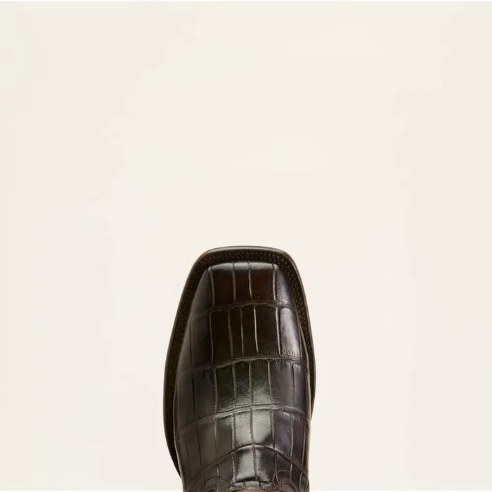 Western Boots Men Ariat Bench Made Bassett Western Boot Hickory American Alligator Tail Western Boots Men Ariat Bench Made Bassett Western Boot Hickory American Alligator Tail
