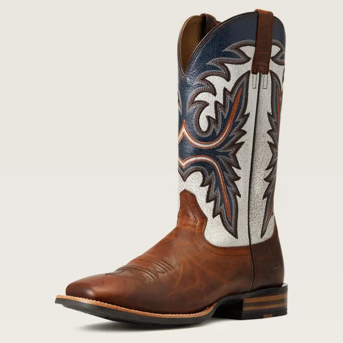 Western Boots Men Ariat Brushrider Western Boot Penny Brown