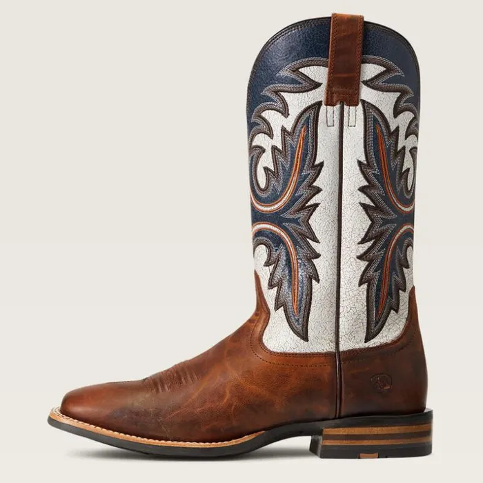 Western Boots Men Ariat Brushrider Western Boot Penny Brown