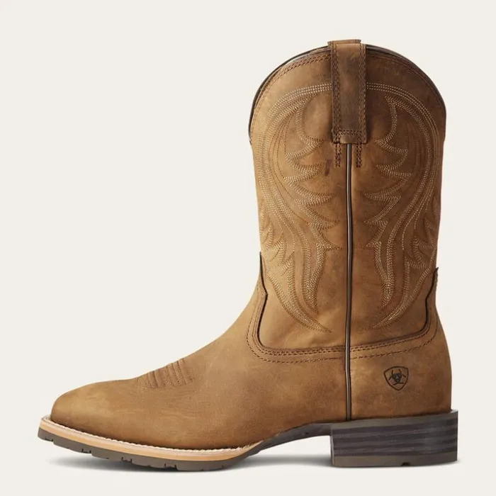 Western Boots Men Ariat Hybrid Rancher Western Boot Distressed Brown Western Boots Men Ariat Hybrid Rancher Western Boot Distressed Brown