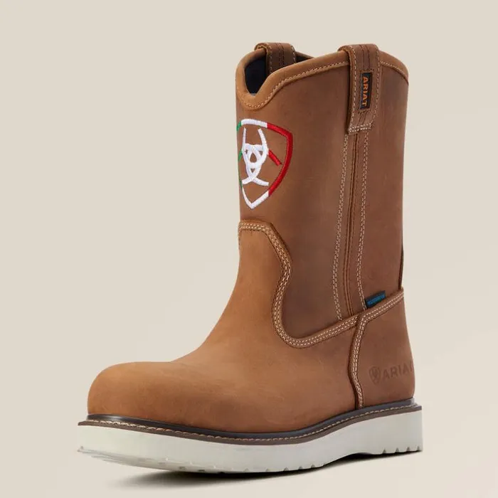 Western Boots Men Ariat Rebar Wedge Orgullo Mexicano Waterproof Work Boot Aged Honey Western Boots Men Ariat Rebar Wedge Orgullo Mexicano Waterproof Work Boot Aged Honey