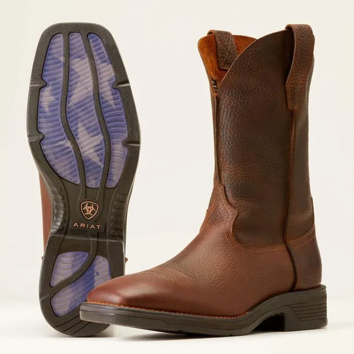 Western Boots Men Ariat Ridgeback Rambler Cowboy Boot Brown Oiled Rowdy