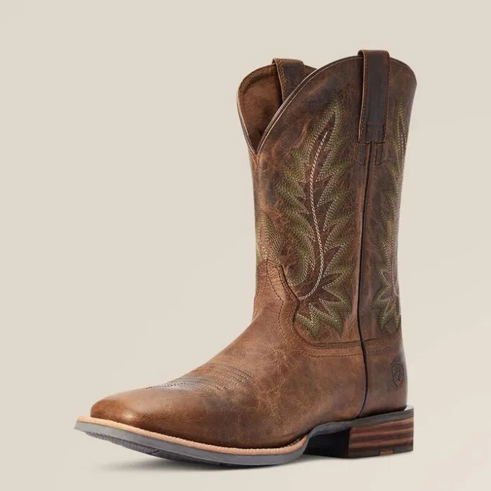 Western Boots Men Ariat Ridin High Western Boot Pecan Brown