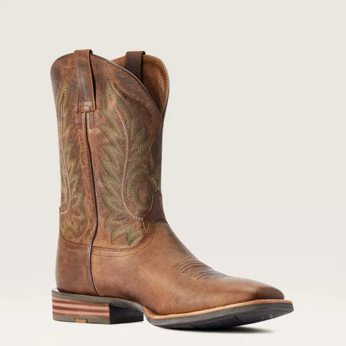 Western Boots Men Ariat Ridin High Western Boot Pecan Brown Western Boots Men Ariat Ridin High Western Boot Pecan Brown