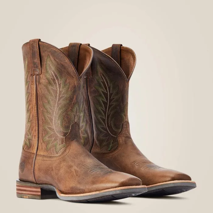 Western Boots Men Ariat Ridin High Western Boot Pecan Brown Western Boots Men Ariat Ridin High Western Boot Pecan Brown