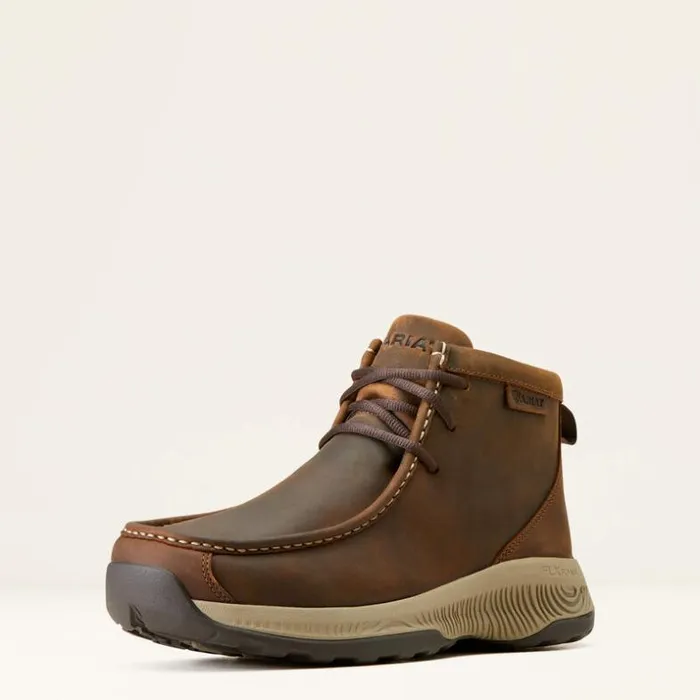 Western Boots Men Ariat Spitfire All Terrain Oily Distressed Tan